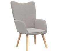 Tmriohed Poltrona relax ergonomica grigio chiaro 62 x 67 x 95,5 cm Sherpa | Comoda poltrona imbottita con gambe in gomma per soggiorno e camera da letto. Morbido rivestimento in sherpa che invita a