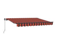 Tmriohed Tenda avvolgibile arancione, 250 x 200 cm, per balcone e terrazza | Parasole flessibile con robusto telaio in alluminio per terrazze, giardini e piscine all'aperto.