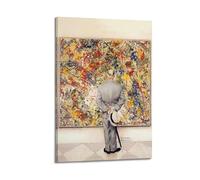 TMRL Poster artistico su tela The Connoisseur di Norman Rockwell, poster artistico da parete con album musicali e film, pittura decorativa per soggiorno e camera da letto, 30 x 45 cm, con cornice