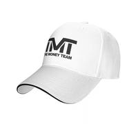 TMT The Money Team Floyd Money Mayweather Berretto da a Scatto Posteriore Cappello da Palla Selvaggia Cappello Firmato Cappello da Uomo Cappellini da Donna Bianco Puro, per Tutte Le Stagioni