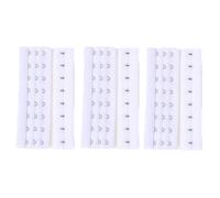 TMTGTS Estensione per reggiseno, 8 pezzi, 3 file con 8 ganci, reggiseno estensore, morbido e confortevole, ricambio per biancheria intima, prolungamento da donna, bustiers Shapewear (bianco8#)