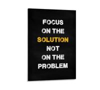 TMWHONG Poster motivazionale su tela con citazione motivazionale e citazioni motivazionali, per ufficio, casa, parete, 30 x 45 cm