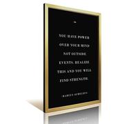 TMWHONG Poster su tela con citazione di Marco Aurelio (1), stampa motivazionale su tela, decorazione da parete per ufficio e casa, idea regalo, 30 x 45 cm