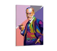 TMWHONG Poster su tela con citazione di Sigmund Freud, stampa motivazionale da parete, per ufficio e casa, 50 x 75 cm