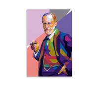 TMWHONG Poster su tela con citazione di Sigmund Freud, stampa motivazionale su tela con citazioni, per ufficio, casa, decorazione da parete, 40 x 60 cm