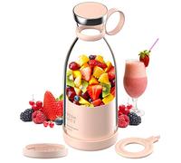 TMXKOOK Blender Portatile a Misura di Viaggio con 4 Lame per frullati e succhi di Frutta-Ricaricabile e Multifunzionale USB per Ufficio, Palestra e on-The-Go