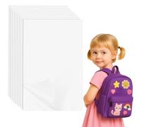 TMZELOA 10 Pezzi Iron-on Adesivo Doppio-Lato, Nastro Termoadesivo per Orlo, Non Tessuto Termoadesivo Toppa su Due Lati Nastro per Tessuti Fusibili Extra Forte per Abbigliamento Tende Stiratura Bianco