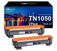 GPC Image TN1050 Compatibili per Brother TN1050 TN-1050 Cartucce di Toner per DCP-1612W HL-1110 HL-1210W HL-1112 HL-1212W DCP-1510 DCP-1610W MFC-1810 MFC-1910W DCP-1512 (Nero, 2-Pack)