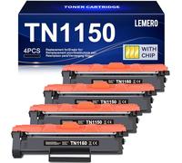 TN1150 Toner DCP-L1640W DCP-L1660W HL-L1240W 1000 Pagine Nero 4-pezzi | Compatibile con Brother DCP L1640W DCP L1660W HL L1240W Cartuccia di Toner per TN-1150 Nero
