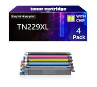 TN229XL Cartucce di Toner Compatibili di Ricambio per Brother TN-229XL TN229 XL 229 229XXL Compatibili con le Stampanti L3220 L3560 L3720 L3755 L3760 L3780 L3765,4 Color-4 pcs