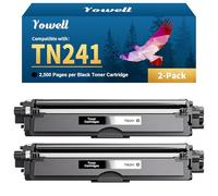 TN241 Compatibile con Brother TN-241 TN-242 per Brother MFC 9332CDW Toner | per DCP-9022CDW DCP-9020CDW MFC-9142CDN MFC-9342CDW HL-3142CDW HL-3140CW HL-3152CDW, TN242BK TN241BK (2 nero)