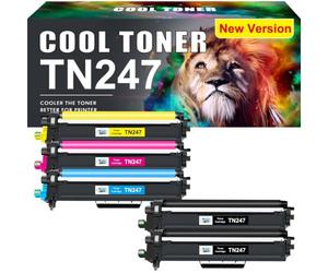 TN247 TN-243CMYK DCP-L3550CDW MFC-L3750CDW MFC-L3770CDW Toner 5-Pack | Compatibili Per Brother TN-247 TN243 HL-L3210CW Toner HL-L3230CDW MFC-L3710CW MFC-L3730CDN TN243CMYK TN 243CMKY TN-243