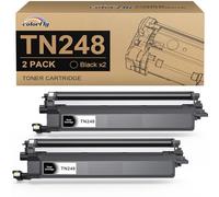 TN248 TN248BK - Toner compatibile con Brother TN248BK TN 248 XL TN-248CMYK per Brother MFC-L3760CDW MFC-L8390CDW MFC-L3740CDWE MFC-L3740CDW DCP-L3560CDW DCP-L3520CDWE DCP-L3520CDW