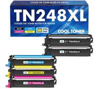 TN248XL TN248 MFC-L3760CDW Toner 5-Pack Compatible pour Brother TN-248 TN-248XL TN-248CMYK MFC-L3740CDW DCP-L3560CDW MFC-L3740CDWE MFC-L8390CDW HL-L3240CDW HL-L32220cwe DCP-L3520cdw