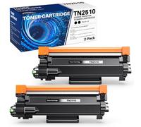 TN2510 Cartuccia di Toner Compatibili per Brother TN 2510 TN2510XL per MFC-L2800DW L2827DW L2860DW L2835DW HL-L2400DWE L2445DW L2447DW DCP-L2660DW L2620DW L2665DW (2 Nero)
