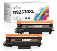 TN2510XL TN-2510XL Toner con chip, compatibile con Brother TN2510XL TN-2510 per Brother HL-L2400DWE DCP-L2627DW DCP-L2660DW DCP-L2620DW MFC-L2835DW MFC-L2827DW MFC-L2860DWE MFC-L2860DW (2 nero)