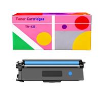 TN423 TN-423 TN421 Cartuccia toner compatibile con Brother MFC-L8690CDW HL-L8260CDW DCP-L8410CDW HL-L8360CDW MFC-L8900CDW TN423C TN423Y TN423M(Cyan,Standard Yield)