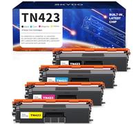 TN423 toner compatibile per Brother TN423 TN423BK TN-421 TN421 toner per Brother MFC-L8690CDW MFC-L8900CDW DCP-L8410CDW HL-L8260CDW HL-L8360CDW (Nero Ciano Giallo Magenta,4-Pack)