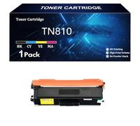 TN810 TN810XL Cartucce di Toner di Ricambio Compatibili per Brother HL-EX470W HL-L9410CDN HL-L9430CDN HL-L9470CDN MFCEX670W MFC-L9610CDN MFC-L9630CDN MFC9670CDN Stampanti,Y-1 Pack