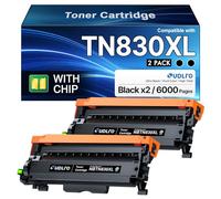 TN830XL TN830 compatibile con Brother TN830XL TN830XL TN830 Toner da utilizzare con Brother DCP-L2640DW HL-L2460DW HL-L2480DW HL-L2400D HL-L2405W MFC-L2820DWXL MFC-L2820DW (2 nero)
