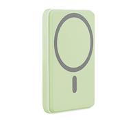T'nb - Batteria di emergenza 5000 mAh compatibile MagSafe, Ultra-compatta, design elegante, opzione cablata e ricarica ultra veloce USB-C da 20 W - Verde