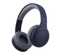 T'nB - Cuffie Bluetooth senza fili, auricolari confortevoli, cuscinetti in schiuma, microfono incorporato, arco regolabile, autonomia 24 ore, leggero e pieghevole - blu