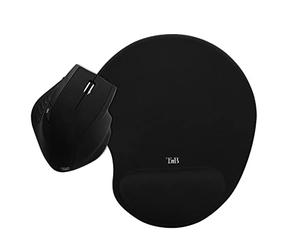 T'nB Ergonomic - Mouse senza fili con tappetino per mouse, colore: Nero