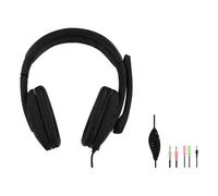 TnB HS-300 Cuffie con connessione Doppio Jack e Jack 3,5 mm con cuscinetti auricolari comodi per un utilizzo prolungato