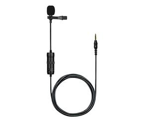 T'nB Influence Micro Cravatta 6 Metri Omnidirezionale, Suono 360 Gradi, Attacco Cravatta, Plug and Play, Compatibile con smartphone, Fotocamere, Videocamere Sport, Computer, Registrazione Video, Nero