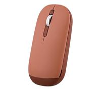 T'nB - Mouse Color Dual Connect, 2 in 1, Bluetooth e dongle wireless USB-A, elegante e ultra sottile, connessione plug & play, comodo cinturino da polso, standby automatico - rosso