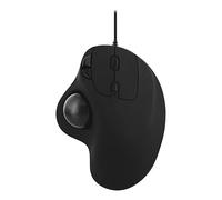 T'nB - Mouse Trackball Ergonomico, USB-A e USB-C, 6 Pulsanti, Nero | Controllo Al Pollice 5 Livelli DPI, Clic Silenziosi, Rivestimento Morbido, Batteria Ricaricabile USB-C