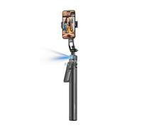 T'nB - Treppiede Smartphone Tracciamento Viso 360°, Fotocamera Integrata senza App Telecomando Bluetooth Espandibile 160cm Compatibile con tutti gli smartphone - Nero