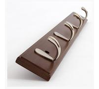TNBCCXN Ganci per il bagno Appendiabiti da parete, 4/5/6/7/8 ganci for appendere cappotti, asta appendiabiti in metallo(Brown,48.5 * 6cm/19 * 2.4in)