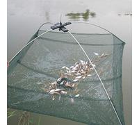TNBCCXN Rete, Attrezzatura da Pesca Pesca a Mosca, Piccoli Pesci, gamberetti, granchi, Esche, Rete a Maglie lanciate, Rete da Pesca Pieghevole, 60-80 cm, Materiali(80x80cm)