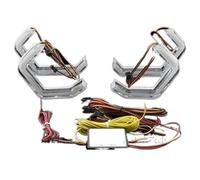 tnbru Faro Anteriore Auto Per E92 E93 Coupé Per Convertibile Per Cabrio Per M3 2006-2013 RGB Luce Dinamica Colorata Angel Eyes Anelli APP Controllo DRL Luce Gruppo Ottico Anteriore(Type A)
