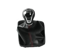 tnbru Leva Del Cambio Dell'auto Per Seat Per Leon III MK3 5 Porte Pomello Del Cambio Manuale A 6 Velocità Ghetta In Pelle Boot LHD Accessori Per Interni Auto(6Speed Black Red)