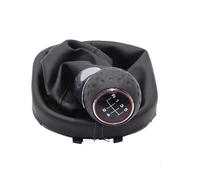 tnbru Leva Del Cambio Dell'auto Per VW Per Caddy II 2 MK2 Per Touran 2003-2010 Pomello Del Cambio Cambia Penna Stick Leva Ghetta Boot Cover(5 speed plastic knob)
