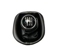 tnbru Leva Del Cambio Dell'auto Per VW Per Touran 2003-2010 Per Caddy MK2 2004-2009 Pomello Cambio Manuale A 5/6 Velocità Copertura Per Ghetta In Pelle PU(6 speed)