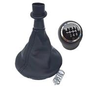 tnbru Leva Del Cambio Dell'auto Per VW Per Transporter T5 .1 Gp 2004-2011 Pomello Del Cambio Per Auto Leva A 5 Velocità Copri Bagagliaio Con Ghetta(Black 6 Speed)
