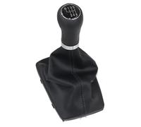tnbru Per A4 Per 8E Per B6 B7 2000-2008 Pomello Del Cambio In Pelle Cromo Cuffia Leva Cambio Pomello Cambiamento Auto(R123456 black line)