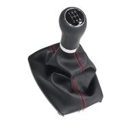 tnbru Per A4 Per 8E Per B6 B7 2000-2008 Pomello Del Cambio In Pelle Cromo Cuffia Leva Cambio Pomello Cambiamento Auto(12345R red line set)
