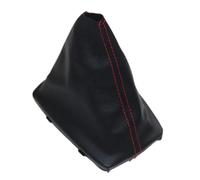 tnbru Per A4 Per 8E Per B6 B7 2000-2008 Pomello Del Cambio In Pelle Cromo Cuffia Leva Cambio Pomello Cambiamento Auto(Gear boot red line)