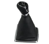 tnbru Per Ford Per Focus 2005-2012 Pomello Cambio Manuale 5 Velocità Con Cuffia Copri-cuffia In Similpelle Pomello Cambiamento Auto(Black)