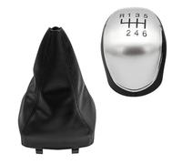 tnbru Per Ford Per Mondeo Per Mk4 IV 2007-2014 Cuffia Pomello Cambio Auto Copri Cuffia Accessori Per Styling Dell'Auto Pomello Cambiamento Auto(Silver 6 speed 2pcs)