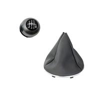 tnbru Pomello Cambio Cambio Per Accessori Per Lo Styling Dell'auto Per Fiat 500 Pomello Del Cambio A 5 Marce E 6 In Pelle(Silver 6s leather)