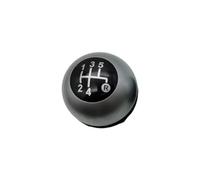 tnbru Pomello Cambio Cambio Per Accessori Per Lo Styling Dell'auto Per Fiat 500 Pomello Del Cambio A 5 Marce E 6 In Pelle(Silver 5 Speed)