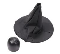 tnbru Pomello Cambio Cambio Per FIAT Per PANDA 2003-2012 500 500C 2007-2013 Pomello Del Cambio Cuffia Leva Copri Collare(Black-set)