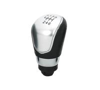 tnbru Pomello Cambio Cambio Per Ford Per Fiesta 2008-2012 Pomello Del Cambio Leva Cuffia Copri Accessori Per Auto(6-Speed Silver Knob)