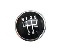 tnbru Pomello Cambio Cambio Per VW Per Golf 3 4 IV Per Jetta MK3 MK4 Per GTI Per Bora Per LUPO Per POLO Per CADDY Pomello Cambio A 5/6 Velocità Coperchio Con Stemma(Black Silver 5 Speed)