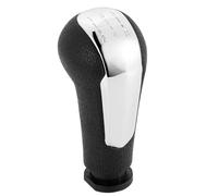 tnbru Pomello Leva Cambio Per Chevrolet Per Spark M300 2011-2015 Pomello Del Cambio Manuale 5 Marce Copri Cuffia Pelle Pomello Cambiamento Auto(Chrome Knob)